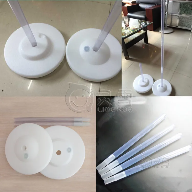 

9pcs Balloon accessories Wedding event supplies Water balloon Base pipe column PVC pole bottom birthday party decoration kids