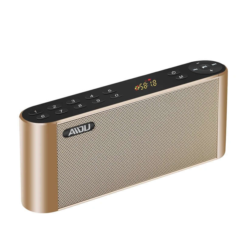 

Q8 Bluetooth Speaker Portable Wireless Handsfree Pocket Audio Speaker Subwoofer HiFi Led Display Speaker with Mic