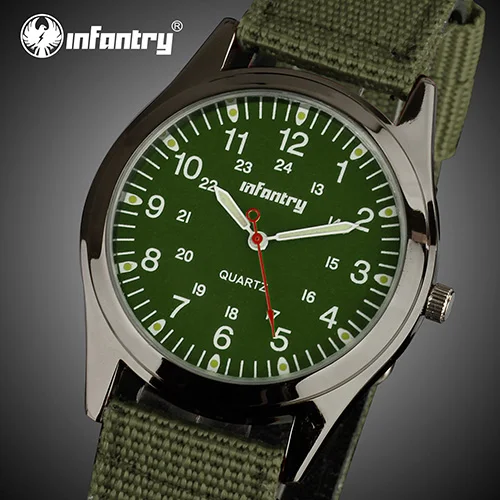 Мужские часы от ведущего бренда, Роскошные военные часы, мужские Модные Спортивные Светящиеся Часы для мужчин, армейские нейлоновые часы Relogio Masculino - Цвет: Green