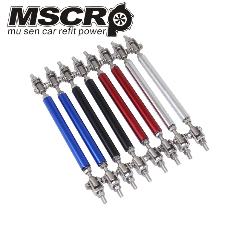 

Universal Adjustable 75MM Racing Front Bumper Lip Splitter Rod Strut Tie Bar Support Kit front bumper