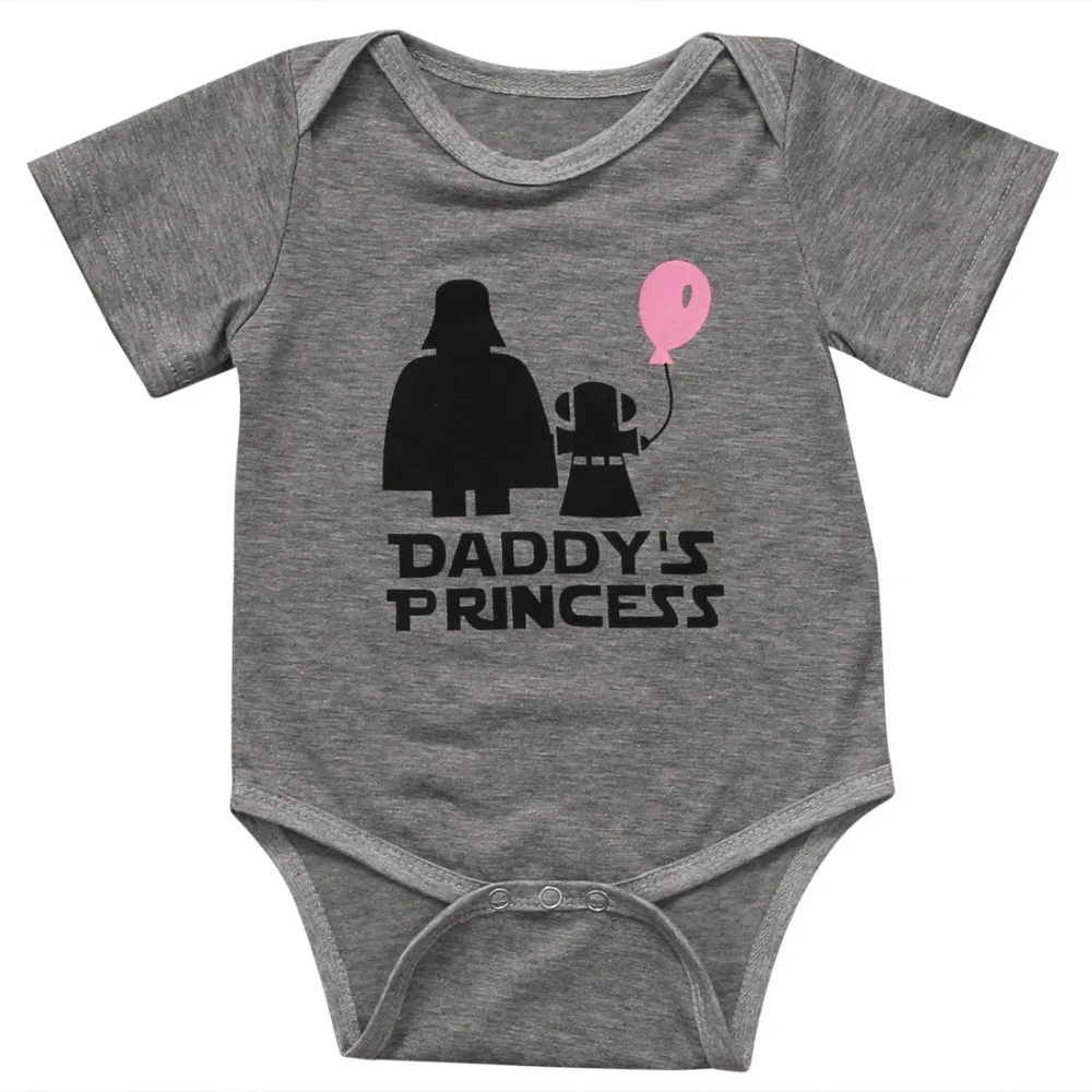 

Summer Cute Newborn Infant Baby Girls Romper Daddy's princess Jumpsuit Clothes Sunsuit Outfits