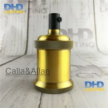 50 шт./лот, Индустриальный Лофт, 110 V/220 V E26/E27 без кольцо из латуни в Китае(стандарты CE, UL алюминиевая с керамической держатель лампы Эдисон патрон