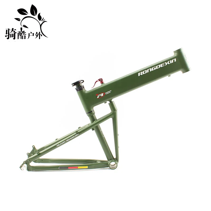 

RONGDEXIN paratrooper MTB bikes folding bicycle frame 26er 27er 29er portable folding frame bicycles parts