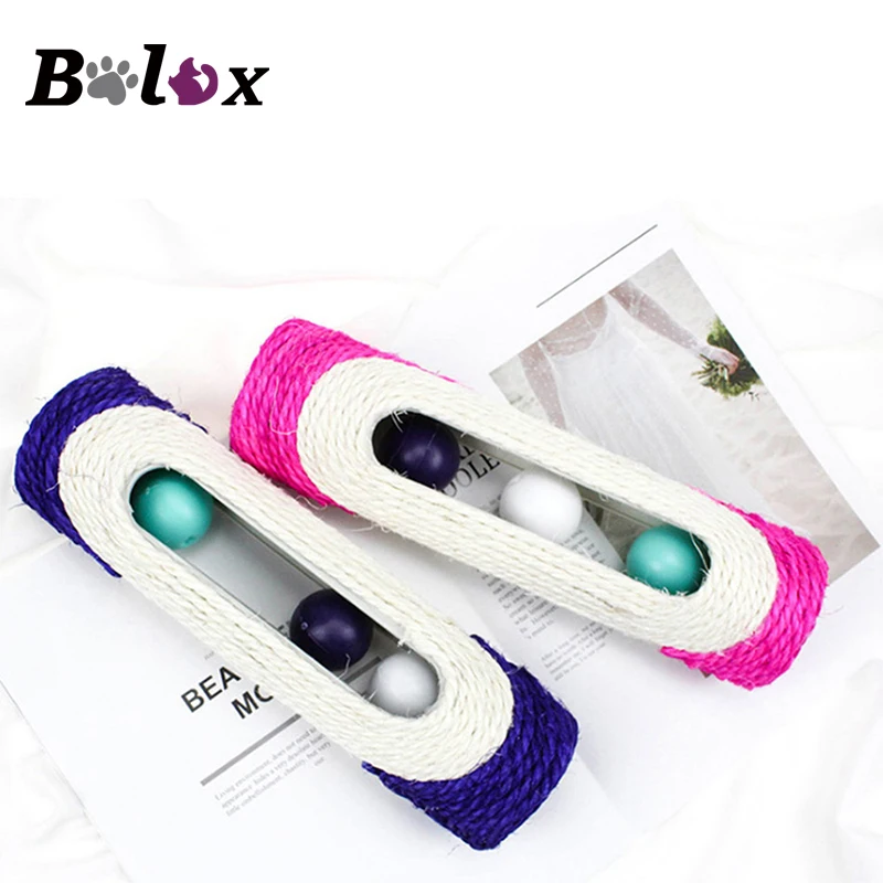 Cat Toys Sisal Roller Cat Scratch Board Cat Climb Funny Toy for Kitten Interactive Ball Toys Scratcher Play Supplies Pet Playing
