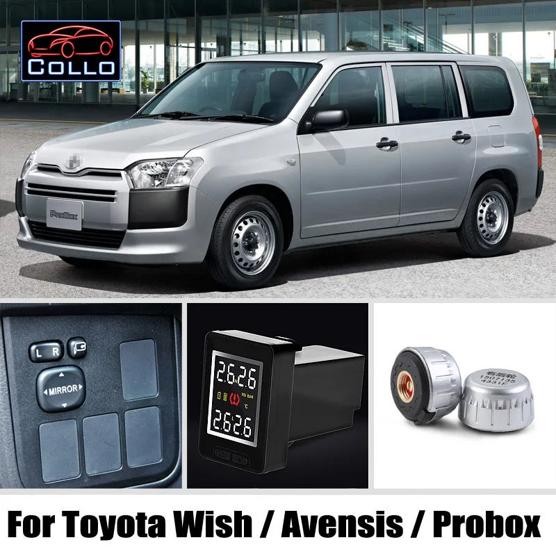 

Special TPMS For TOYOTA Wish / Avensis / Probox / Tire Pressure Monitoring System Of External Sensors / DIY Install So Easy