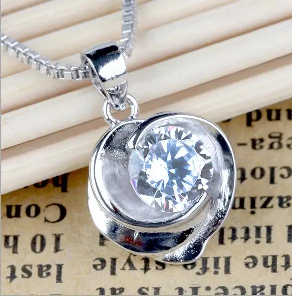 

OMH wholesale Fashion jewelry rose crystal 925 sterling silver pendant earrings YS121