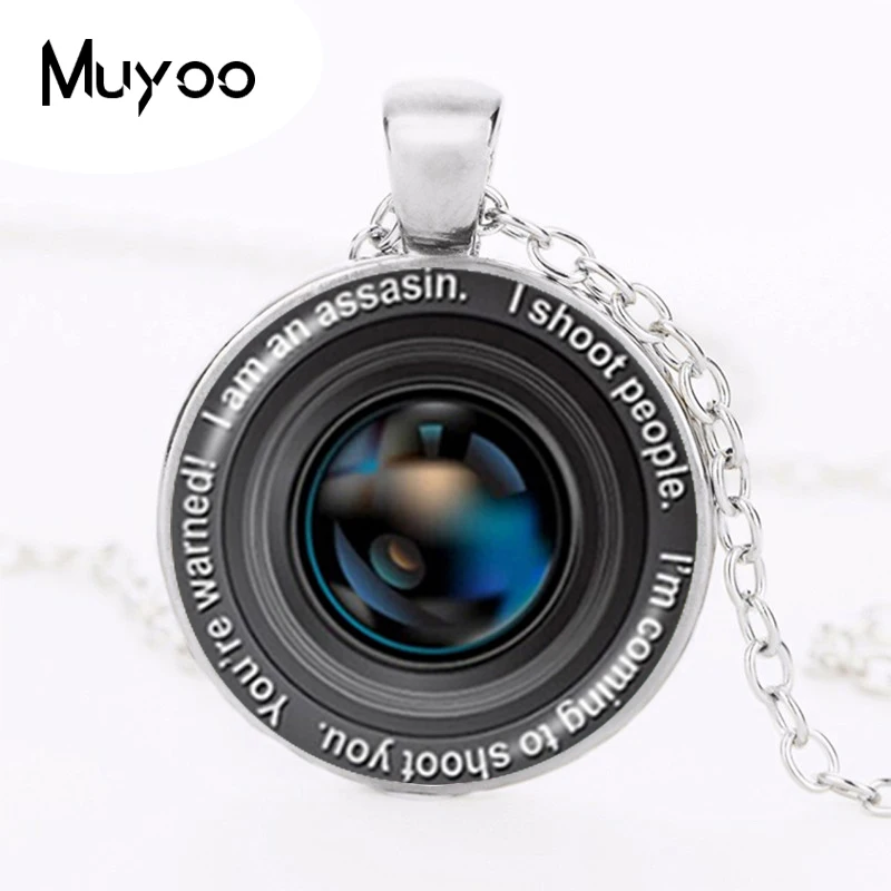 Винтажное ожерелье для фотографа с фотографией стеклянные украшения старые