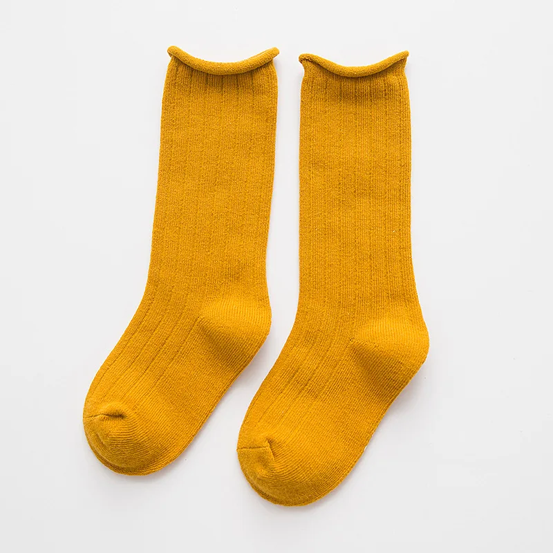 YWHUANSEN короткие носки на весну-лето хлопковые носки ярких цветов для мальчиков и девочек, модные носки аксессуары для малышей - Цвет: Цвет: желтый