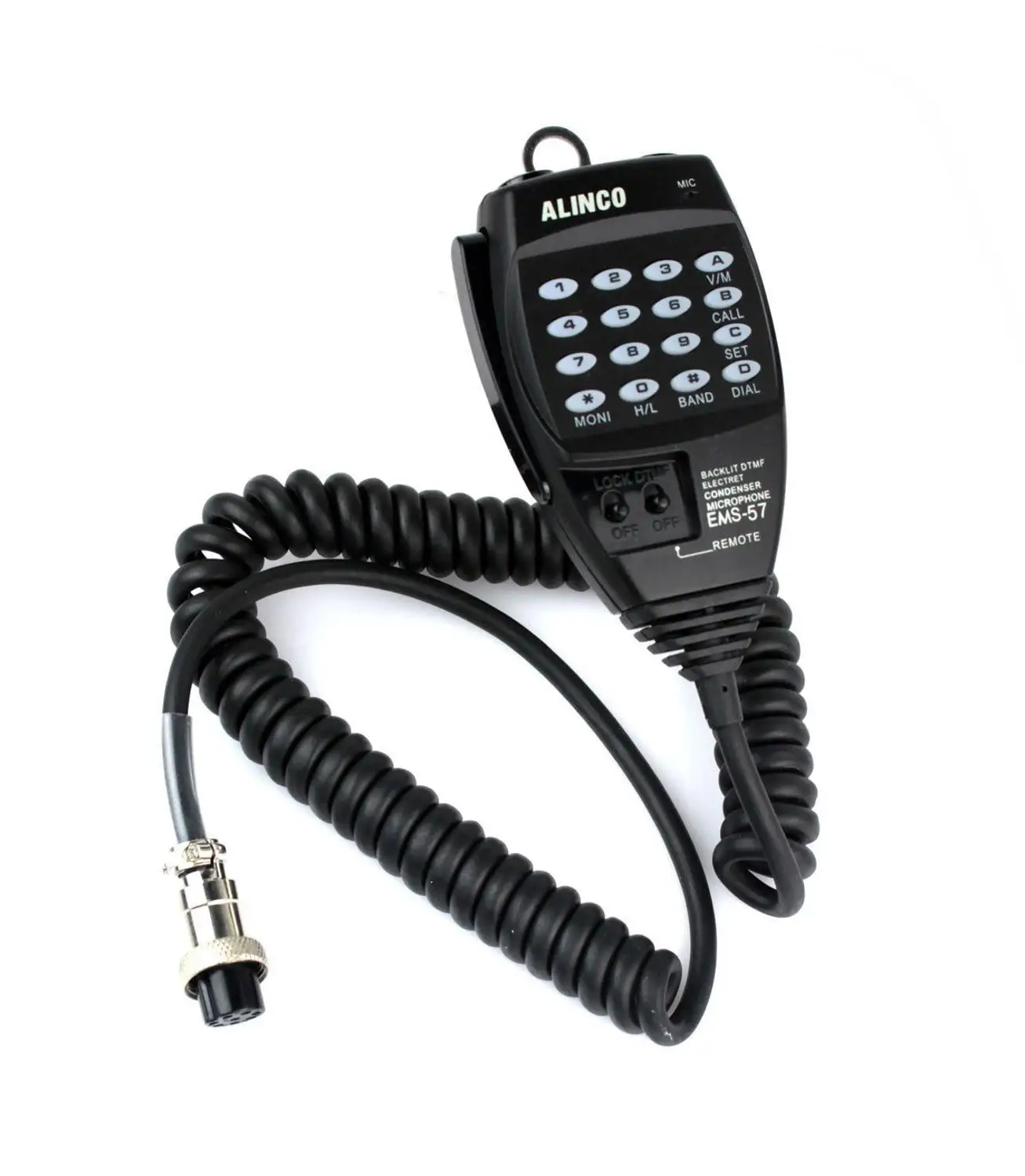 EMS 57 ручной 8 контактный микрофон для динамика с клавиатурой DTMF радиоприемника
