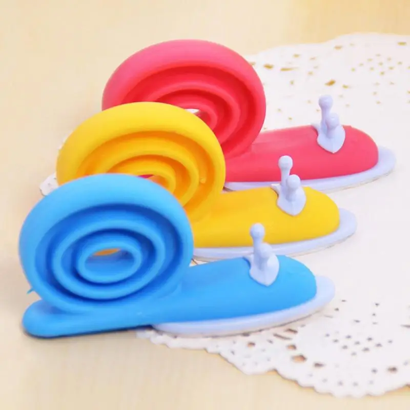 

3Pcs Baby Kids Safety Door Stop Windproof Cute Cartoon Snail Door Stop Finger Pinch Guard Lock Stopper Protector plug