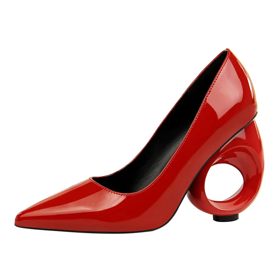 

{D&Henlu} Strange Style Woman Shoes Autumn Women High Heels Shoes Pumps Heels 2018 Sexy High Heel Pointed Toe chaussures femmes