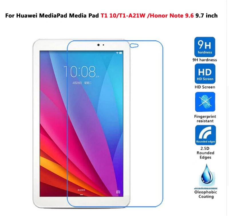 9H Tempered Glass For Huawei MediaPad T3 8 /T3 10 /T5 10 /T1 7.0 8.0 10 9.6 / C5 8.0 Media Pad Screen Protector Protective Film - Цвет: Media Pad T1 10