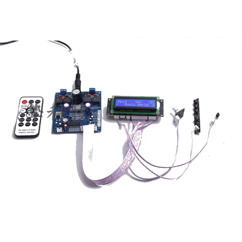 

high power digital power amplifier board TPA3116D2+PT2313 with tone remote control 50W+50W