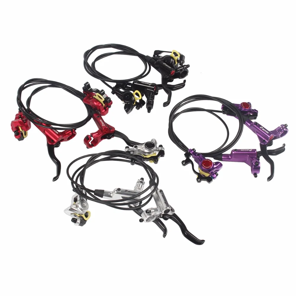 ZOOM HB 875 Black Red Taiwan MTB Bicycle Hydraulic Disc Brake Set