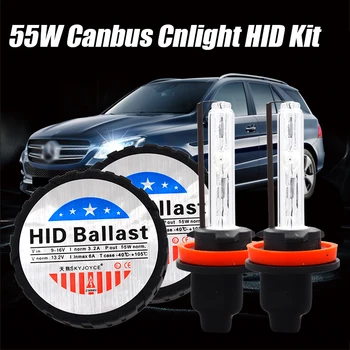 

SKYJOYCE 1 Set 12V 55W Cnlight HID Canbus Kit All In One 55W HID Canbus Ballast H1 H3 H7 H11 Cnlight HID Bulb 4300K 6000K 8000K