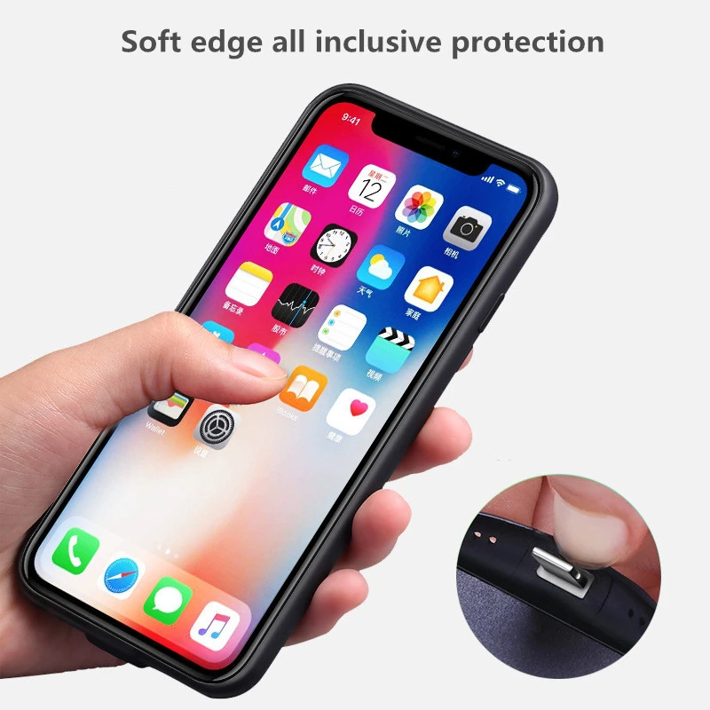 NTSPACE 5000 мАч зарядное устройство чехол для iPhone 6 s 7 8 чехлы аккумуляторов 7000 Plus
