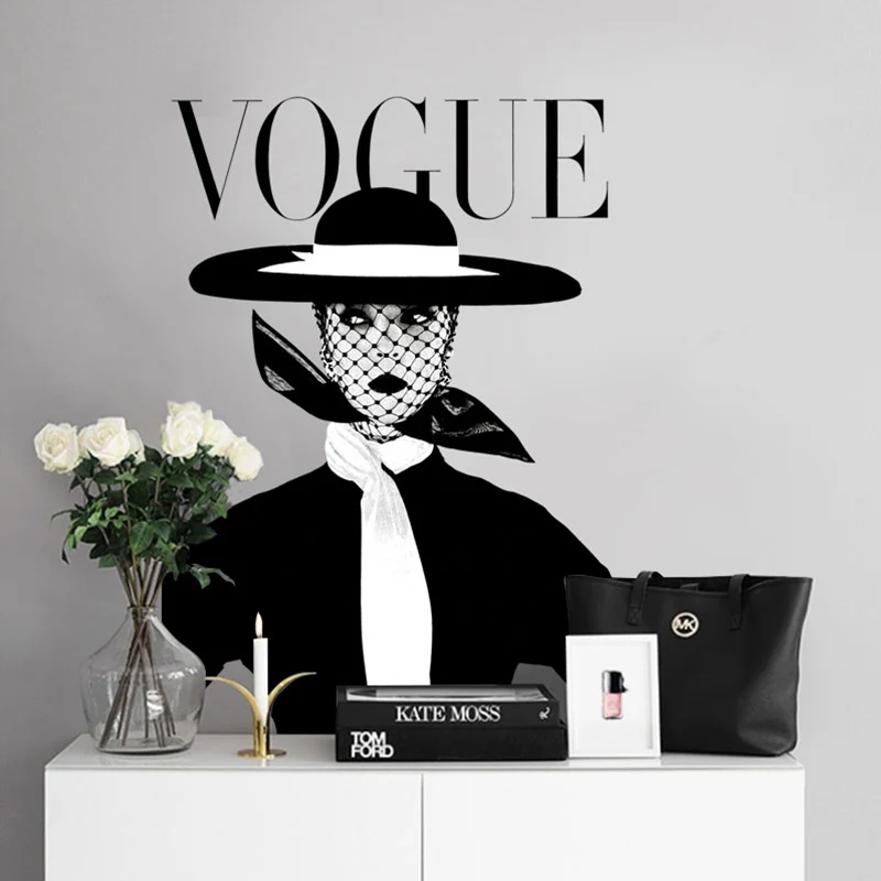 Buy Stylish sticker portrait black and white wall