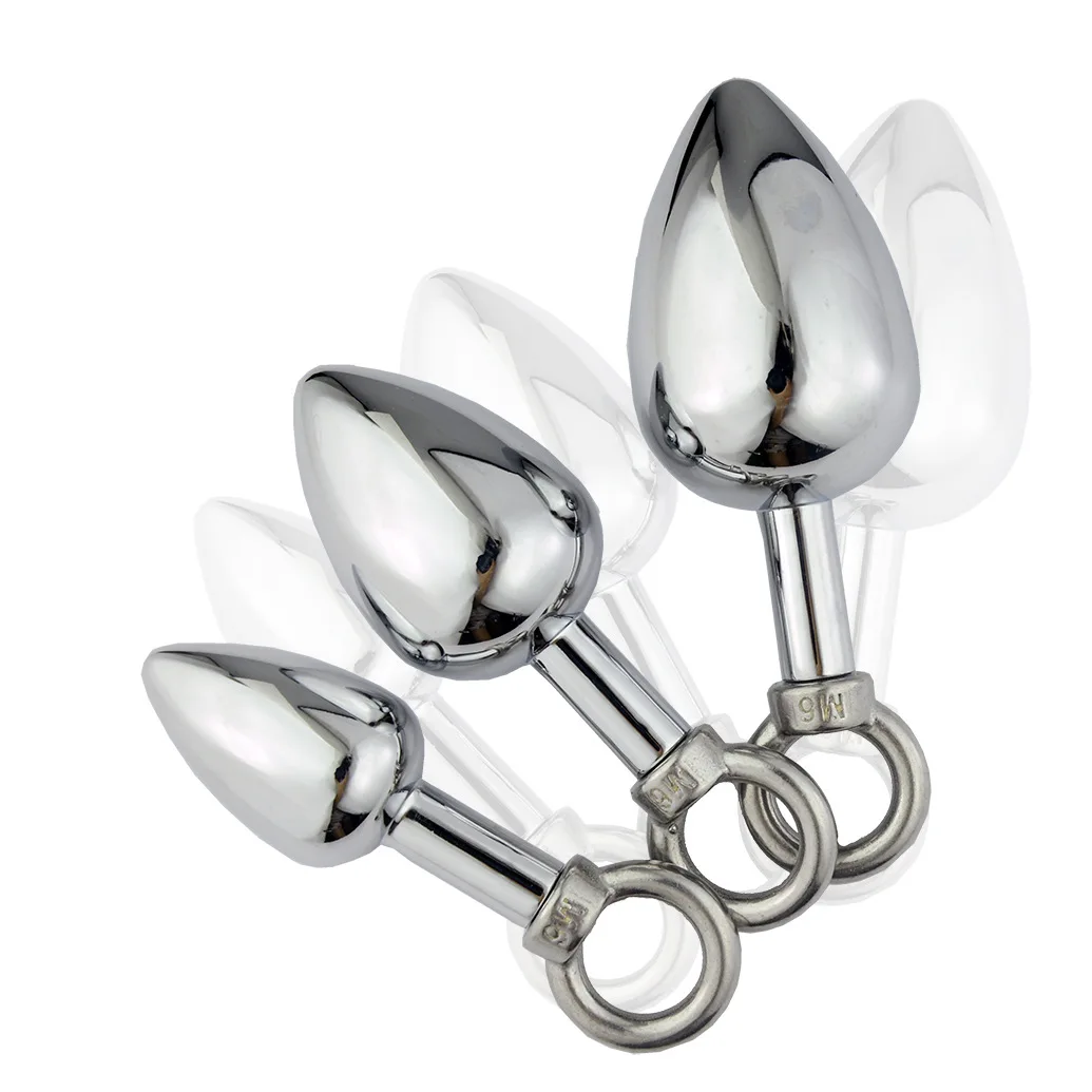 Metal Pull Ring Butt Plug Prostate Massager Anus Masturbator Anal Dilator Beads Buttplug Sex Products Erotic Toys | Красота и