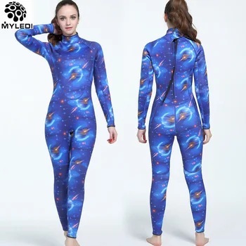 

MYLEDI Women 3MM Neoprene Wetsuit Camouflage Swimming Snorkeling Spearfishing Scuba Diving Suit Winter Keep Warm Diving Wetsuit