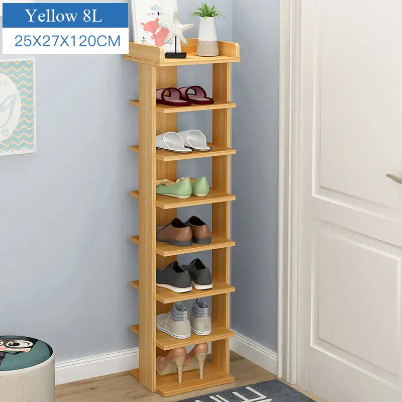 Zapatero de madera de fácil montaje, armario de almacenamiento de