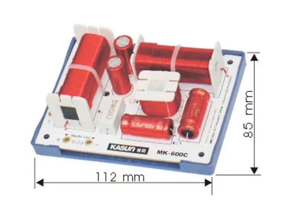 2 шт KASUN MK-600C 2 Way 3 шт двойной бас 180 Вт Hi-Fi аудио динамик кроссовер с делителем частоты фильтры