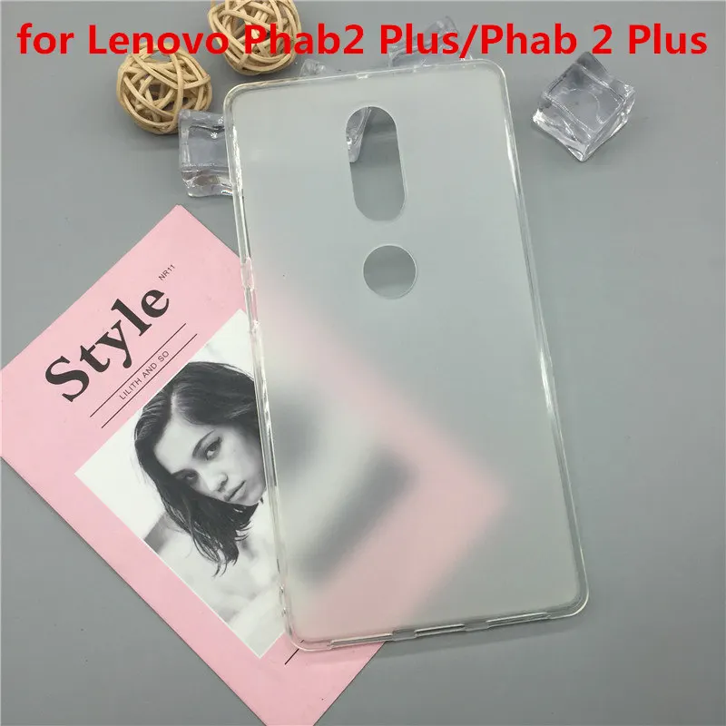 

Case Soft Silicon Phone Para for Lenovo Phab2 Plus/Phab 2 Plus Luxury TPU Fundas Protector Full Cover Shell Black Cases Coque