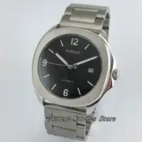 39mm Parnis SS. Case Miyota 8215 Sapphire Glass Automatic Men's Watch