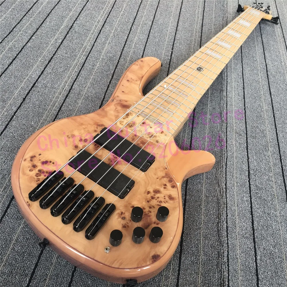 

6 strings bass guitar;ash body;black and gold hardware are both available;free shipping