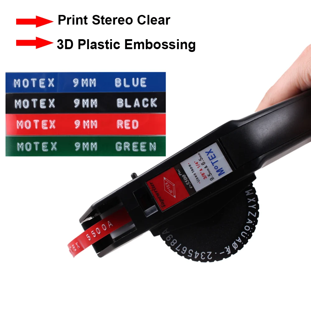 Absoonic 3 рулона 9 мм * м Silver Dymo 3D тиснение пластиковые ленты для Тиснения Этикеток DYMO