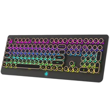 MK9 Computer Gamer Keyboard Round Keycap Mechanical Keyboard Gaming Mixed Glowing Wired Desktop Keyboard MK9 Computer Gamer Keyboard Round Keycap Mechanical Keyboard Gaming Mixed Glowing Wired Desktop Keyboard