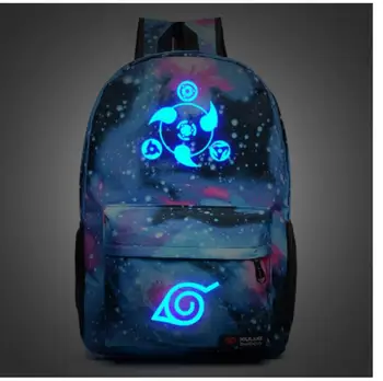 

Naruto Rucksacks Japan Anime noctilucent Printing Backpack japanese School uniform travel Shoulder Bag Laptop Bags