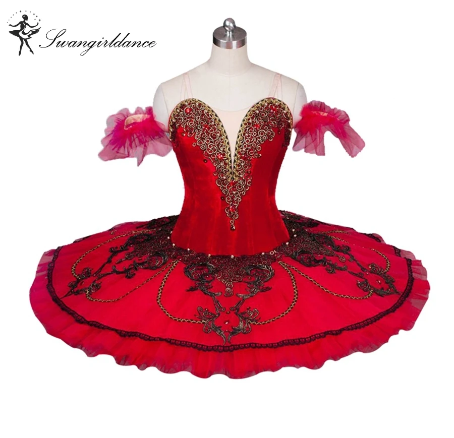 Adult Red paltter performance ballet tutu dress girls professional classical ballet tutu stage costumes BT9025