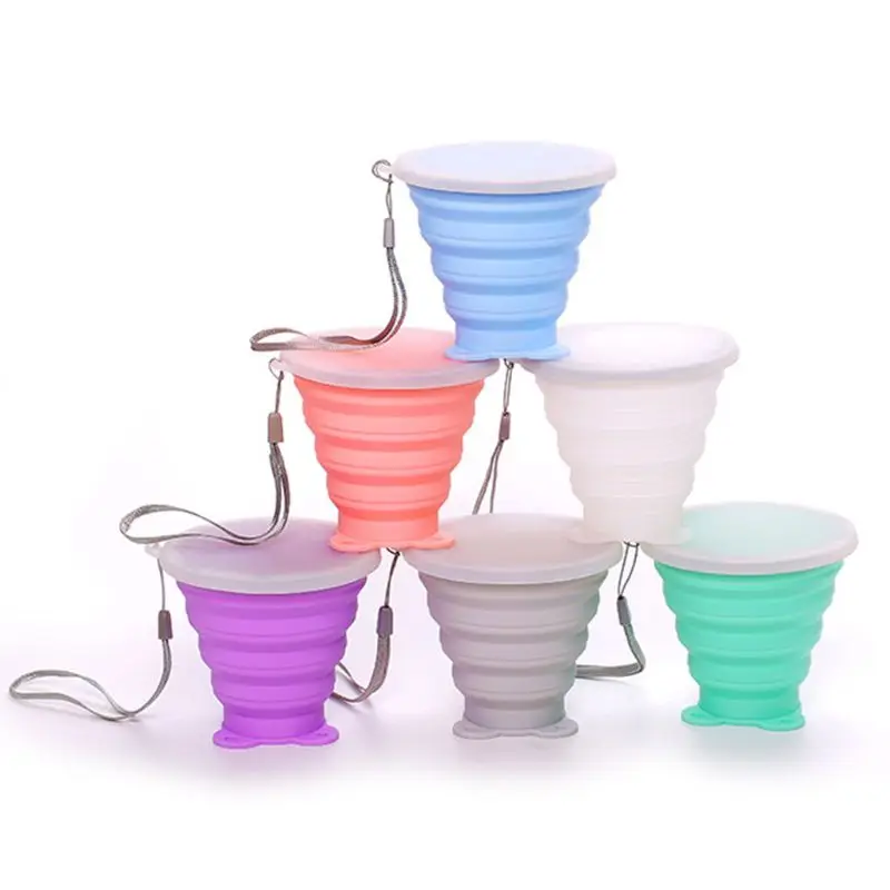 Portable Silicone Retractable Folding Cup Telescopic Collapsible Travel