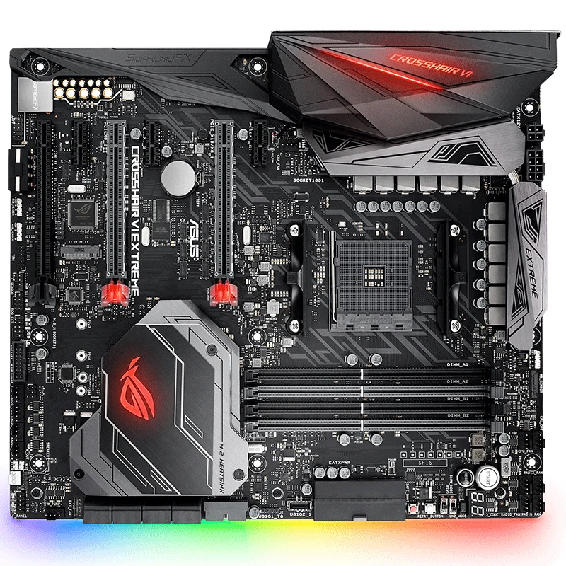 Asus ROG CROSSHAIR VI Экстрим X370 игра, настольная игра плеер страна C6E используется 90% Новинка