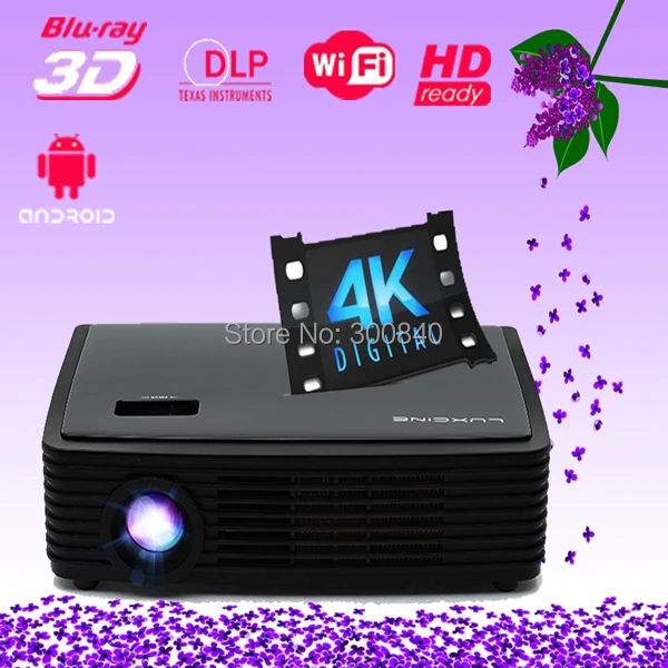 Luxcine 3D из светодиодов проектор Z2000SD смарт android 4 К домашнего кинотеатра|projector