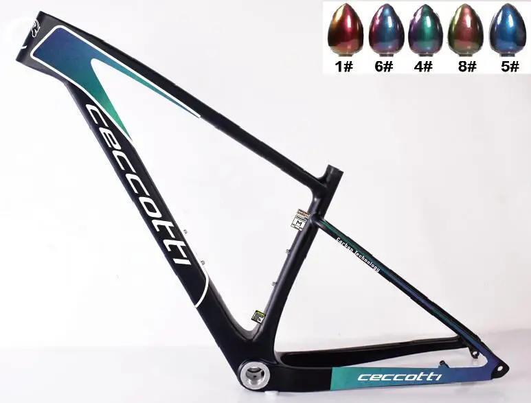 JERF04 MTB новая рама CECCOTTI бренд углеродный фибар велосипед рама для горного велосипеда 29er карбоновые рамы Подседельный штырь 27,2 мм