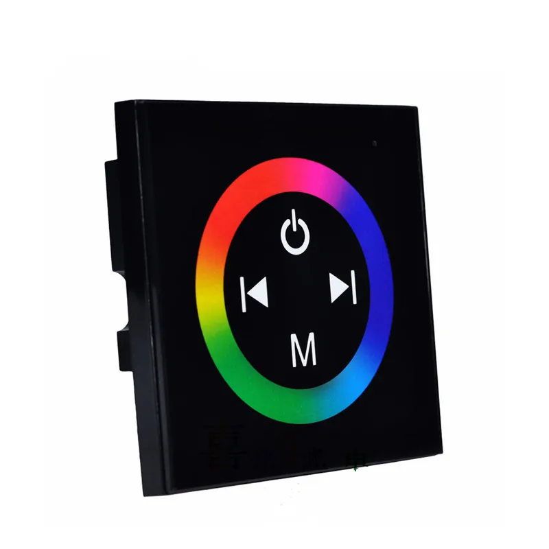 

DC12V-24V 3CH 3 channel Touch panel RGB full color led controller wall mounted RGB touch panel controller For RGB led strip
