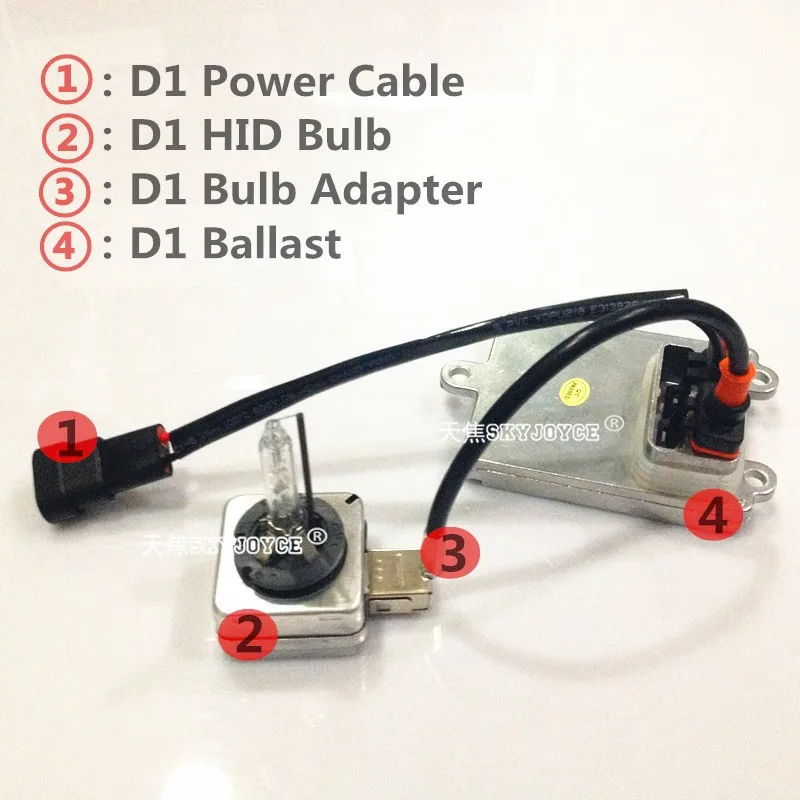 SKYJOYCE 2 шт. D1S HID цоколь Адаптер кабель для подключения D1S D1R D1C HID ксеноновая лампа и балласт D1 кабель Провода жгут