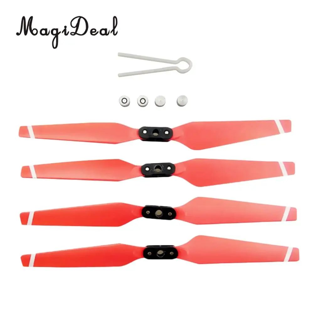 MagiDeal 4Pcs Propeller Blade Prop for Hubsan H501S H501C H501A H501M H501S W H501S pro MJX B2C B2W Bugs 2 B3 B3H Bugs 3H
