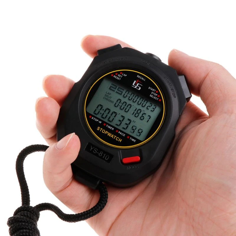 Professional 3 Rows of 100 Stopwatch Timers Handheld Digital Stopwatch