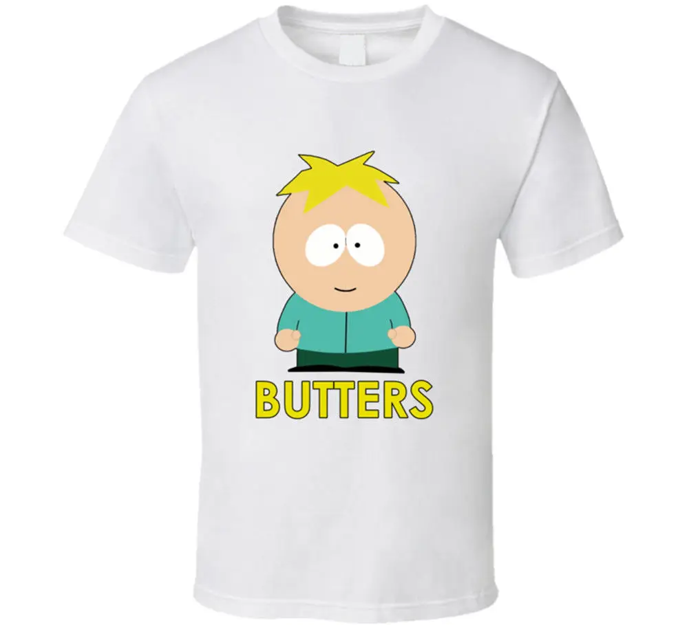Баттерс Саут Парк ТВ Шоу белая футболка мужская Размер S 3XL подарок новинка от США