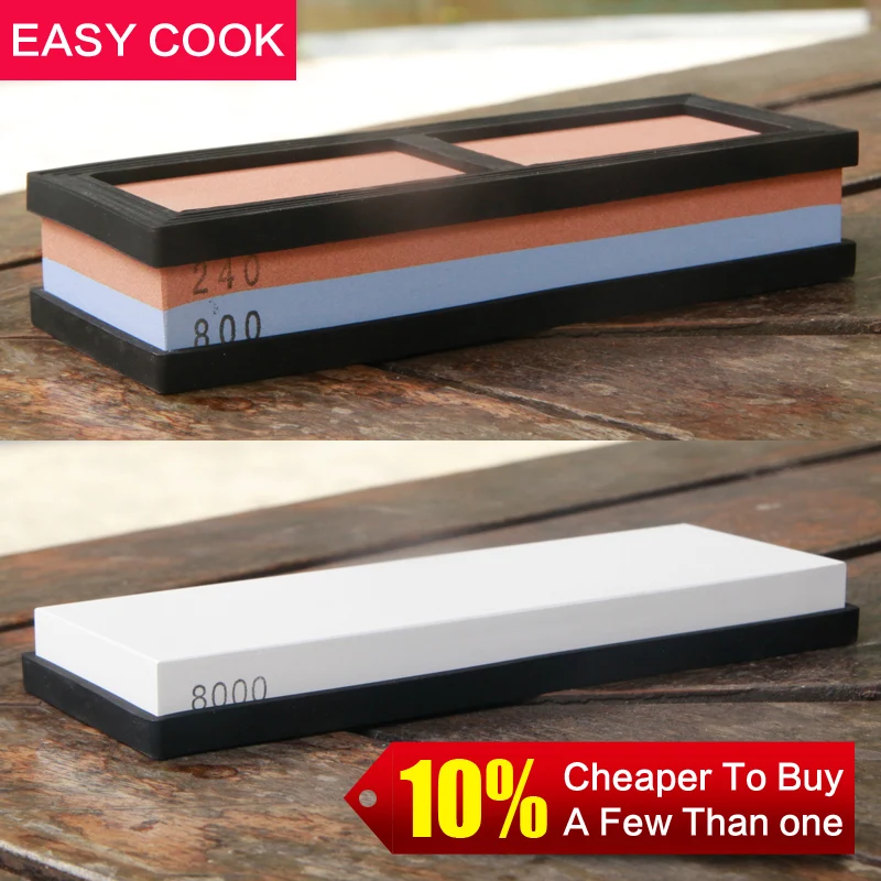 

240800 8000# Kitchen Knife Sharpener Water Honing Stone Sharpening System Stone Corundum Whetstone Household Double-sided