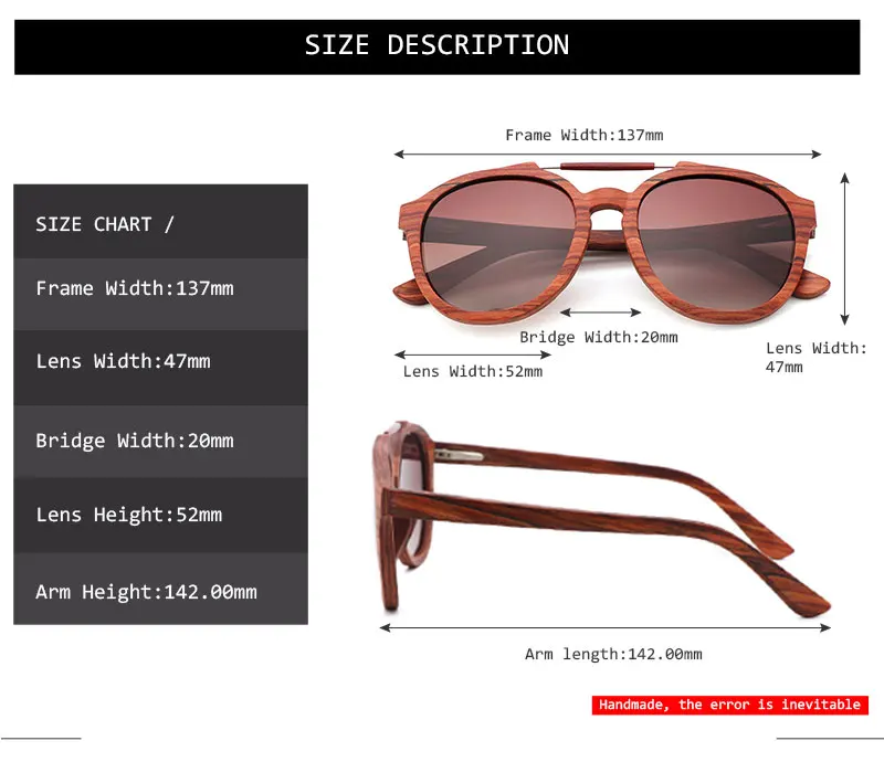 Классический тренд очки, деревянные очки, эллиптический рамки Модный джентльменский и Для женщин солнцезащитные очки линзы UV400 очки