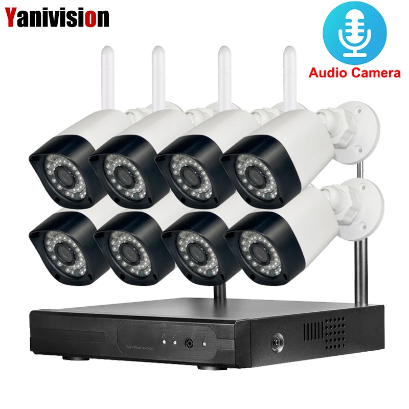 

Wireless NVR Kit 1080P Wireless IP Camera P2P 960P 1.3MP Indoor Outdoor IR Night Vision Security Camera WIFI CCTV System