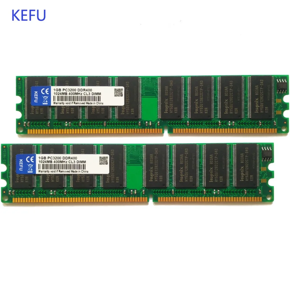 2 ГБ 2X1 Гб DDR 400 400 МГц PC3200 184pin Non-ECC Настольный DIMM Memory RAMs