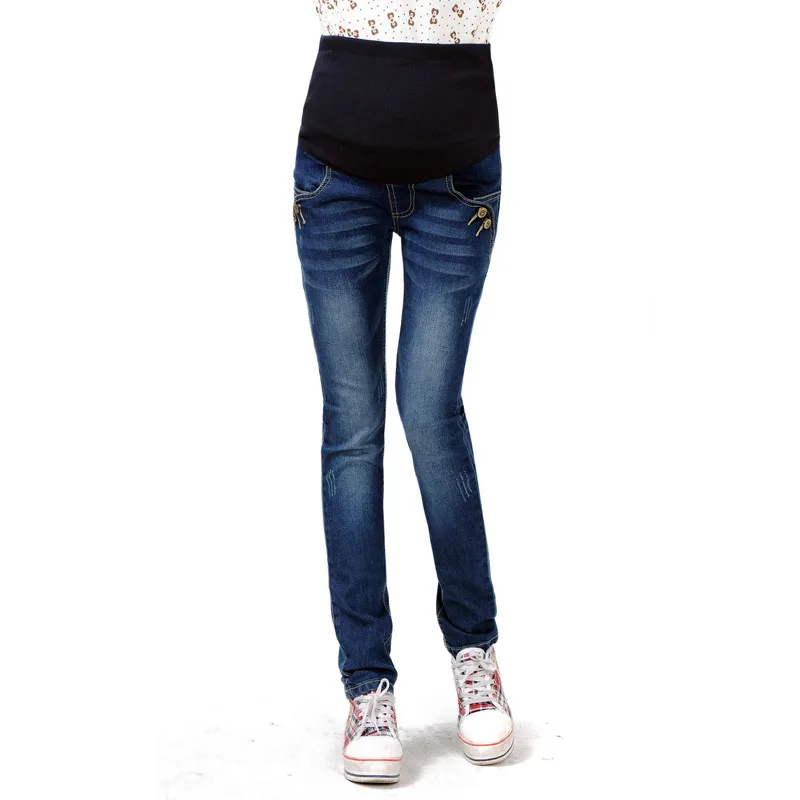 Denim Pants Maternity Jeans For Pregnant Women Clothes Abdominal