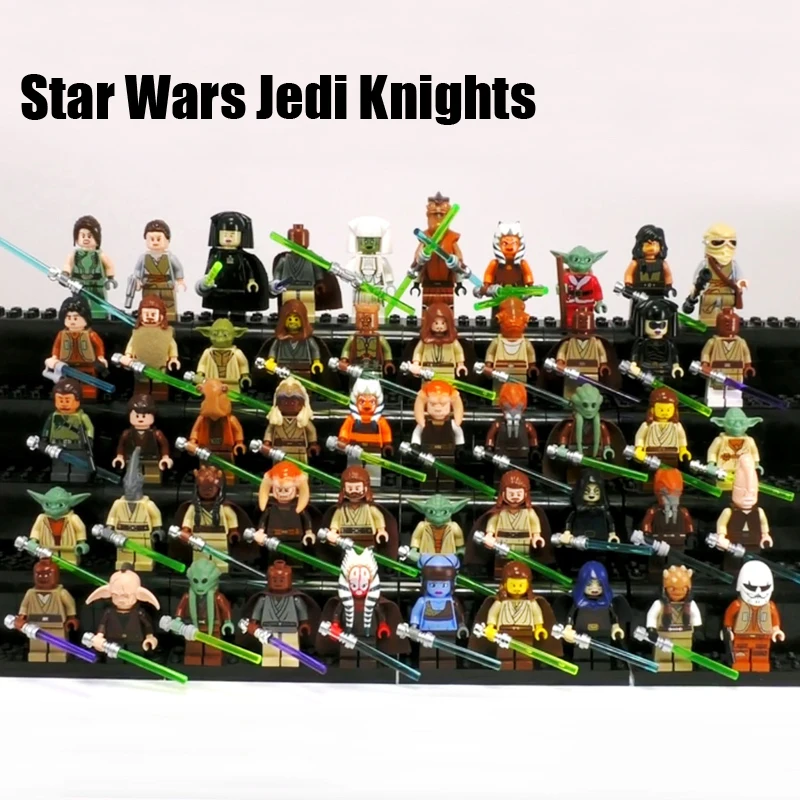 

NEW Star Wars Jedi Knight Yoda luke Han Solo Clone Obi-Wan Luminara Unduli Skywalker Compatible brick block kid toy