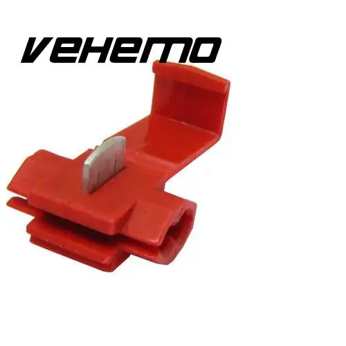 Vehemo Полезная 50 шт. красный синий оснастки на разъем обжимной провода Splicer концевой замок сращивания