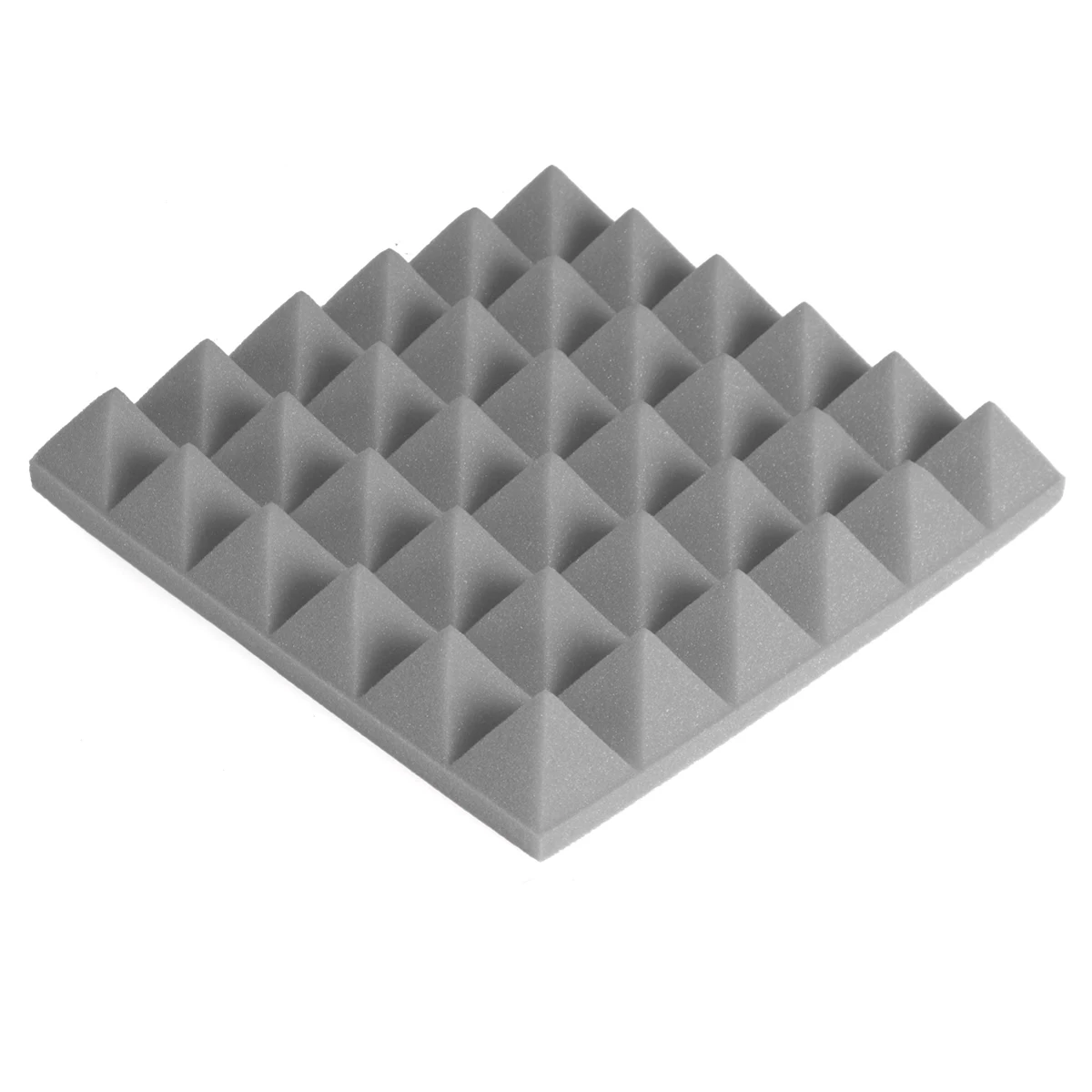 300X300X50mm High Density Retardant Pyramid Foam Sound Proofing Do Not Fold Studio Acoustic Sound Absorption Flame - Цвет: Серый