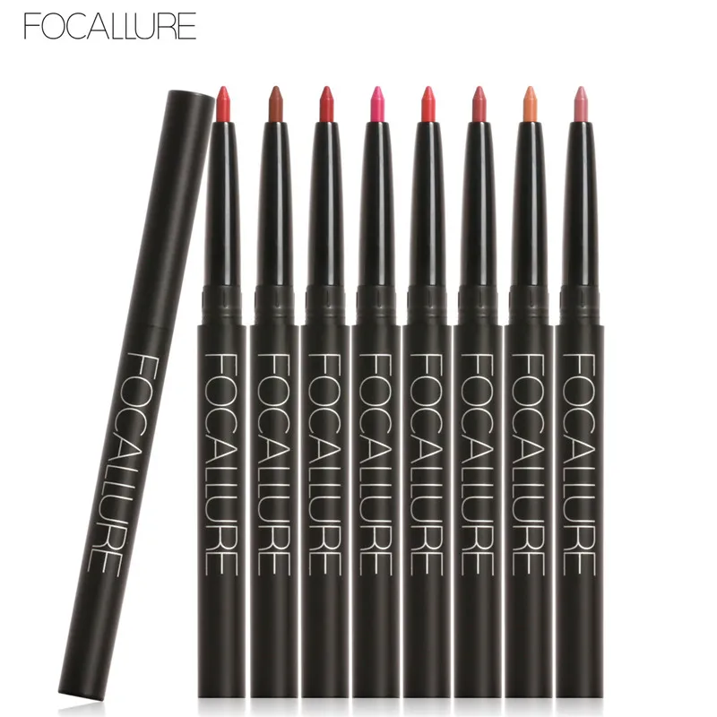 Focallure matte lip liner pencil functional eyebrow lip makeup cosmetic lip pen easy to wear